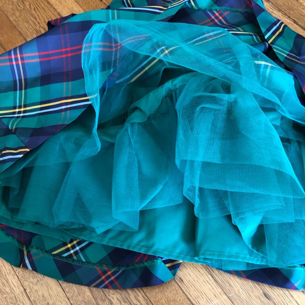 Janie and Jack Dressy Green plaid Dress size 4 Christmas - Picture 6 of 10